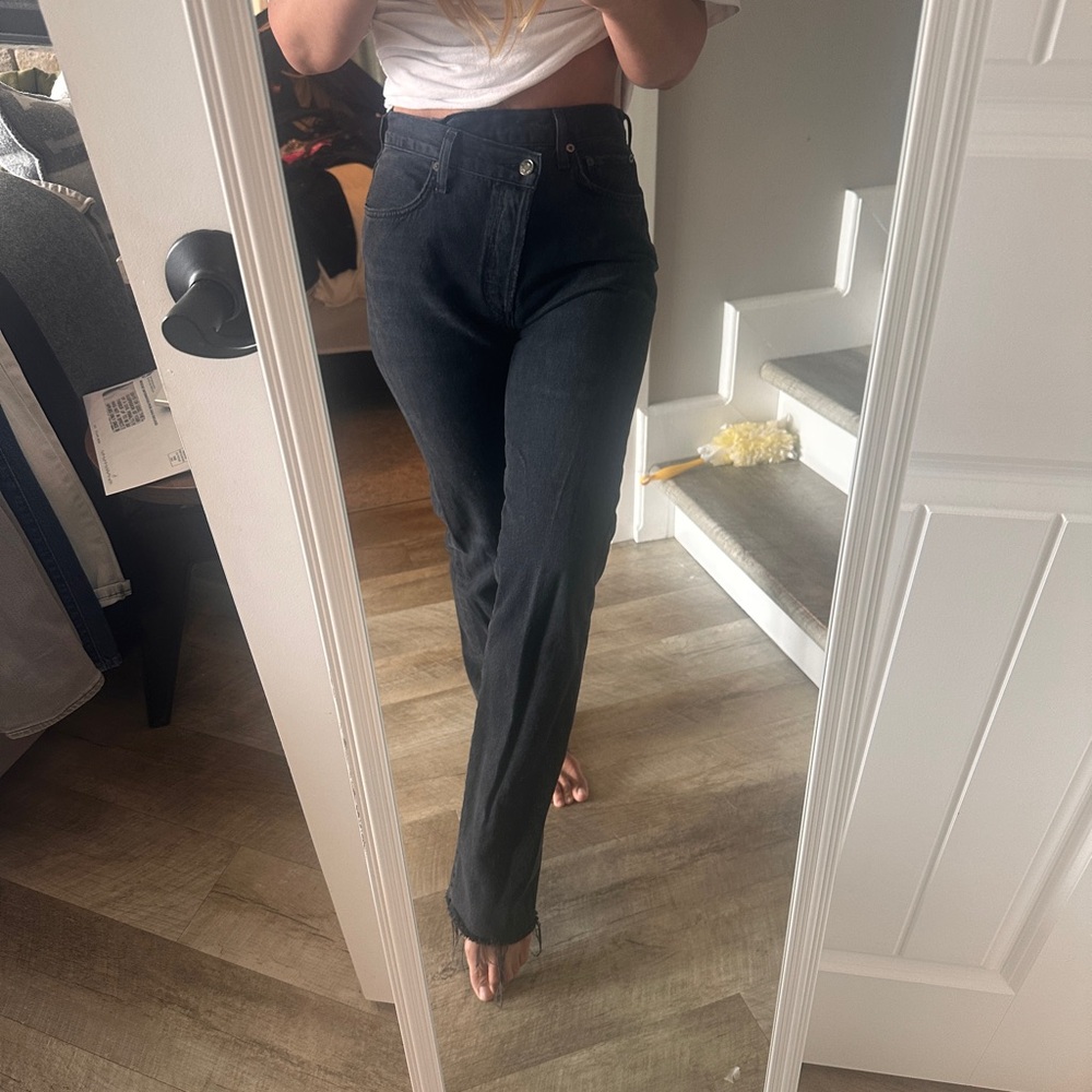 Agolde criss-cross jeans